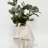Silk Eucalyptus in Vase