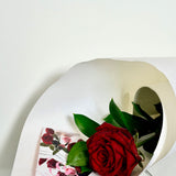 Single Rose (Wrapped/Bud Vase)