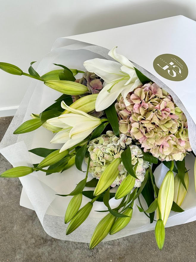 Hydrangea & Lily Bouquet