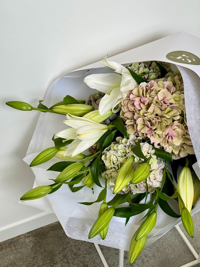 Hydrangea & Lily Bouquet