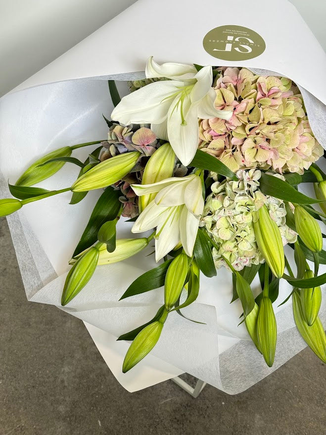 Hydrangea & Lily Bouquet