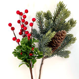 Red Berry & Pinecone Pick