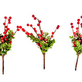 Red Berry & Pinecone Pick