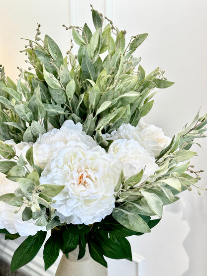 Silk Sage & Peony Arrangement (With Vase)