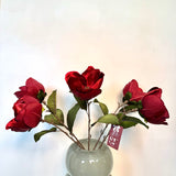 Red Velvet Magnolia Stems