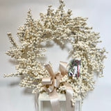 White Pearl Berry Wreath