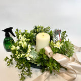 Fresh Wreath Table Arrangement