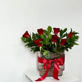 Ribbed Glass Vase