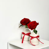 Single Rose in a Vase