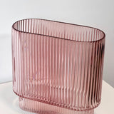 Ribbed Glass Vase