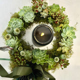 Fresh Wreath Table Arrangement