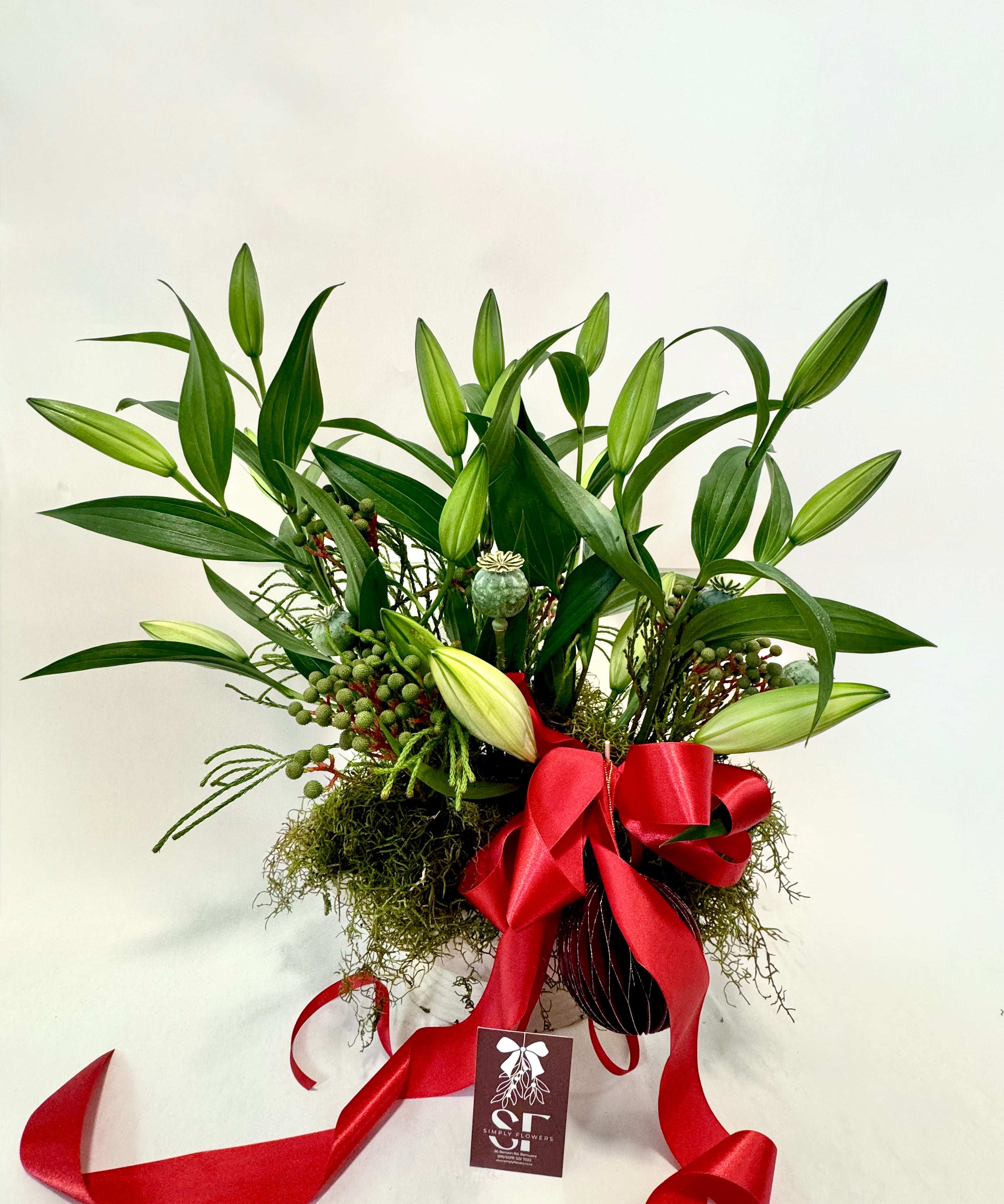Christmas Vase Arrangement (Low)