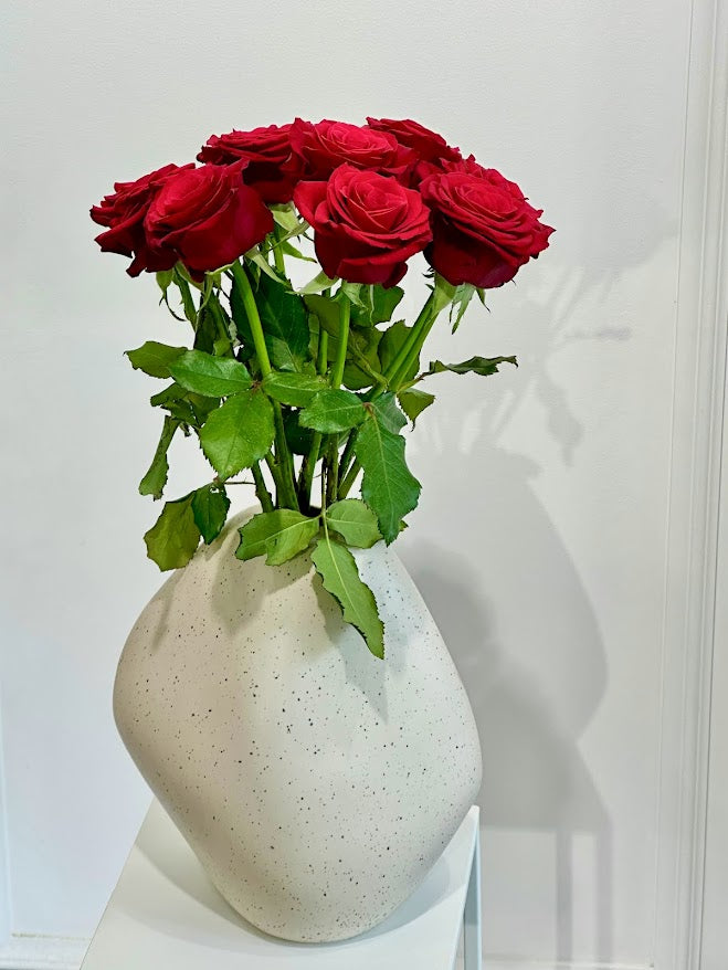 Red Rose Arrangement in 'Desmond' Vase