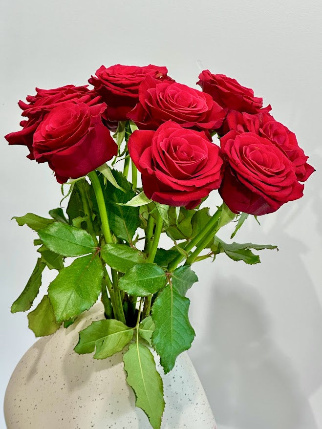 Red Rose Arrangement in 'Desmond' Vase