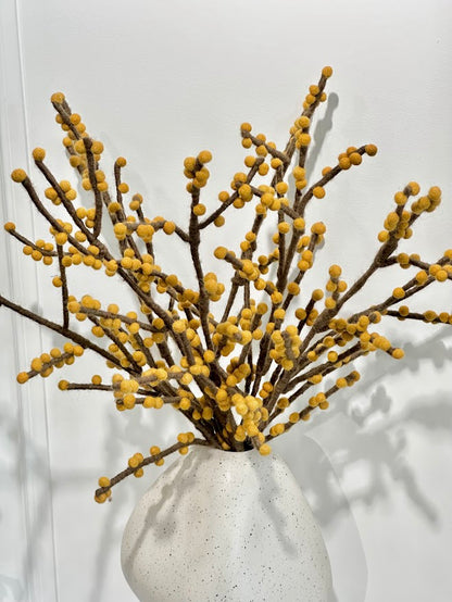 Yellow Berries in Vase