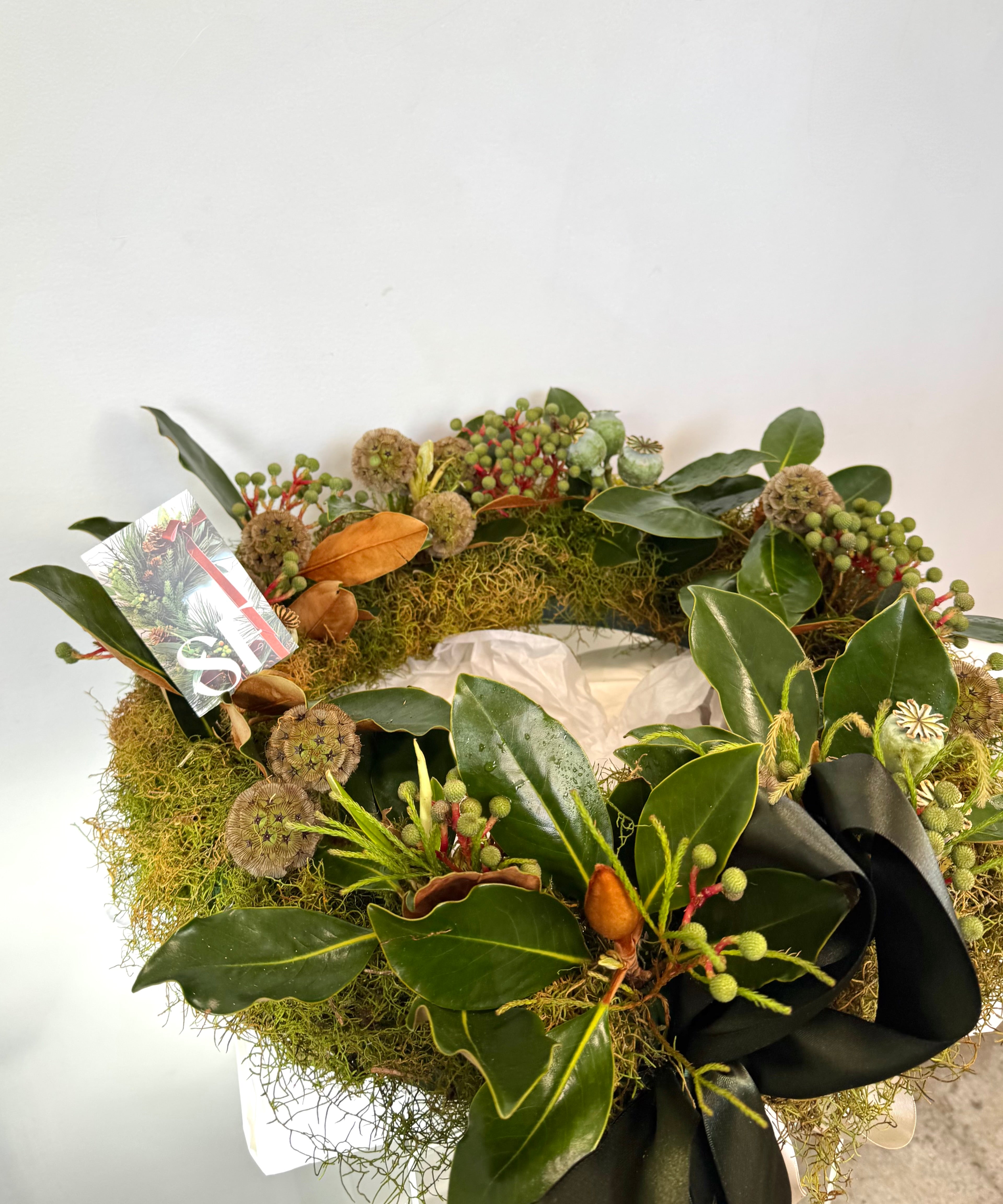 Fresh Wreath Table Arrangement