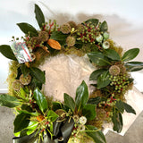 Fresh Wreath Table Arrangement