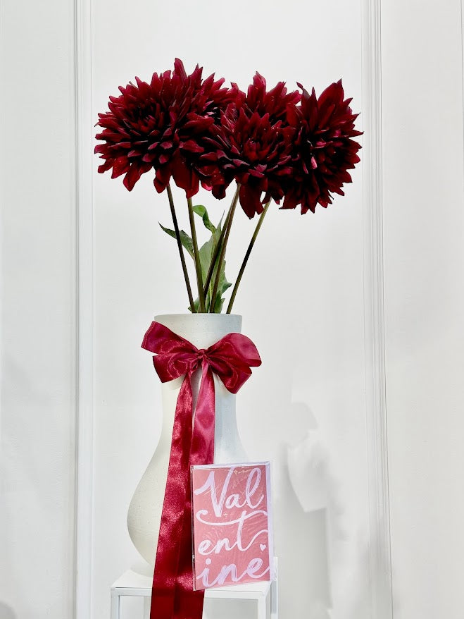 Red Velvet Vase