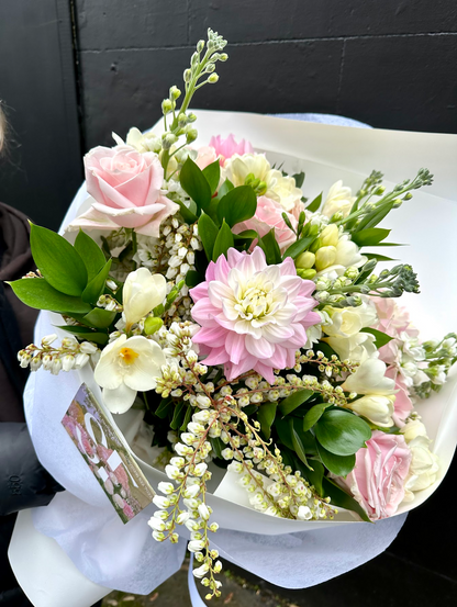 Seasonal Pink & White Bouquet