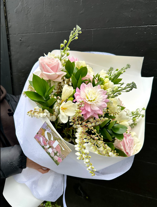 Seasonal Pink & White Bouquet